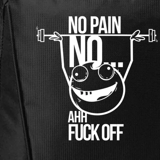 No Pain No Gain Bodybuilder Gift City Backpack