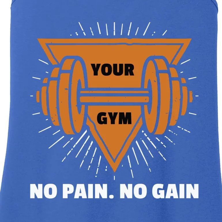 No Pain No Gain Gym Workout Exercise Gift Ladies Essential Tank