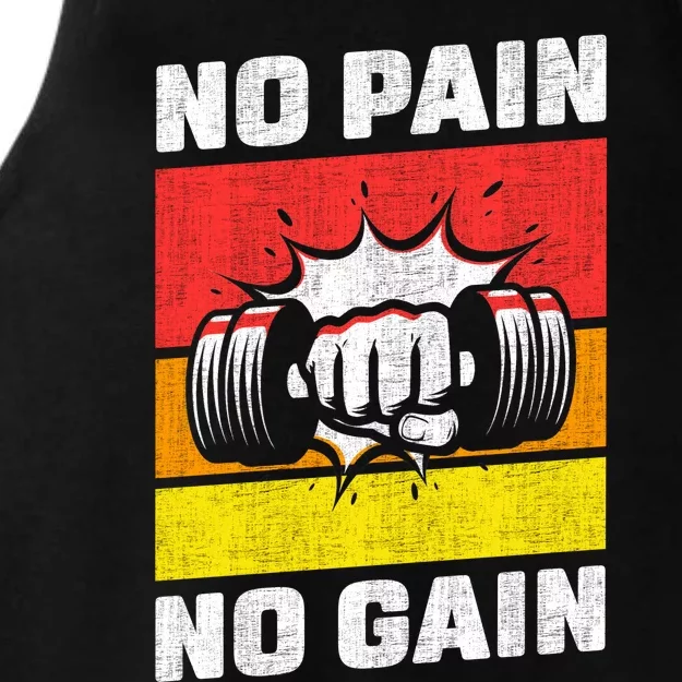 No Pain No Gain Ladies Tri-Blend Wicking Tank