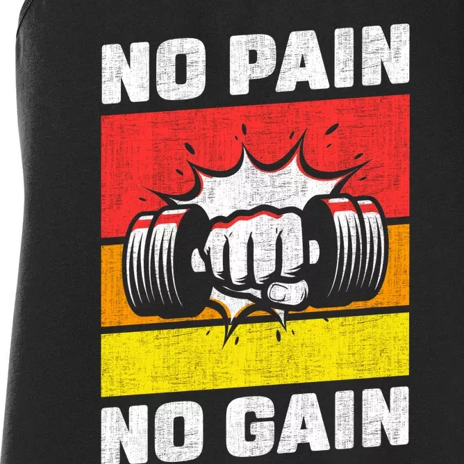 No Pain No Gain Women's Racerback Tank