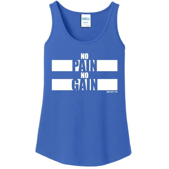 No Pain No Gain Fitness Sayings Gym Motivation Training Gift Ladies Essential Tank