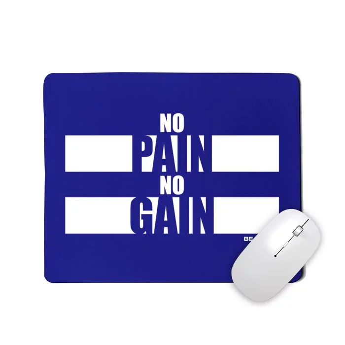 No Pain No Gain Fitness Sayings Gym Motivation Training Gift Mousepad