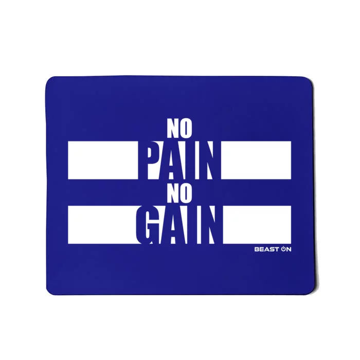 No Pain No Gain Fitness Sayings Gym Motivation Training Gift Mousepad