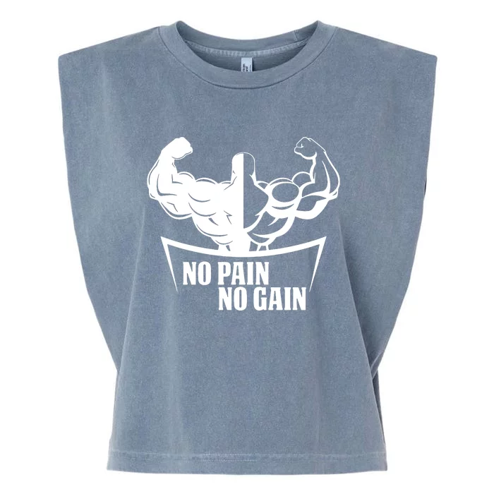 No Pain No Gain Garment-Dyed Women's Muscle Tee