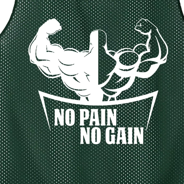 No Pain No Gain Mesh Reversible Basketball Jersey Tank