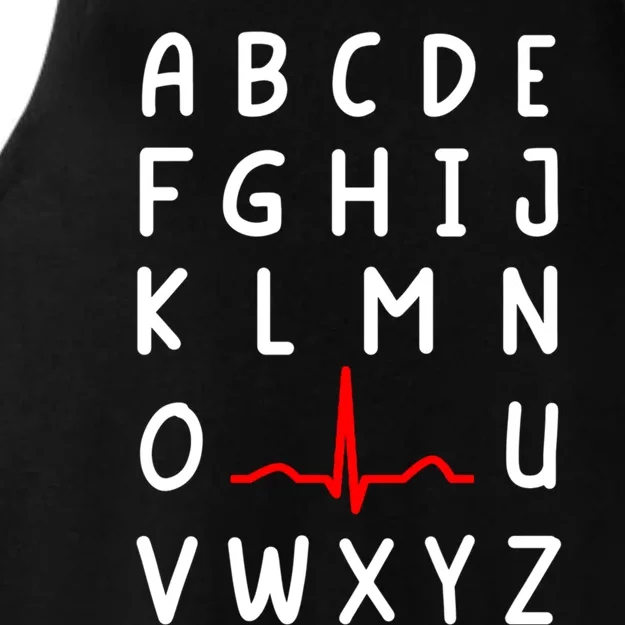 Nurse Pqrst Nursing Ecg And Ekg Alphabet Funny Nurse Gift Ladies Tri-Blend Wicking Tank