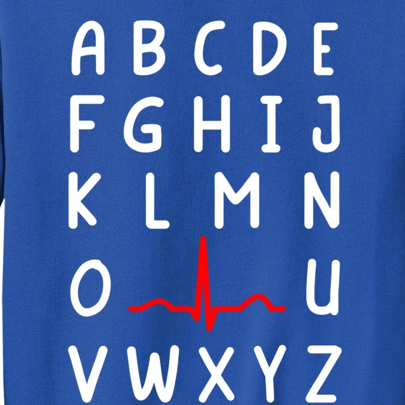 Nurse Pqrst Nursing Ecg And Ekg Alphabet Funny Nurse Gift Tall Sweatshirt