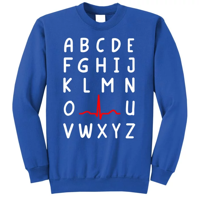 Nurse Pqrst Nursing Ecg And Ekg Alphabet Funny Nurse Gift Tall Sweatshirt