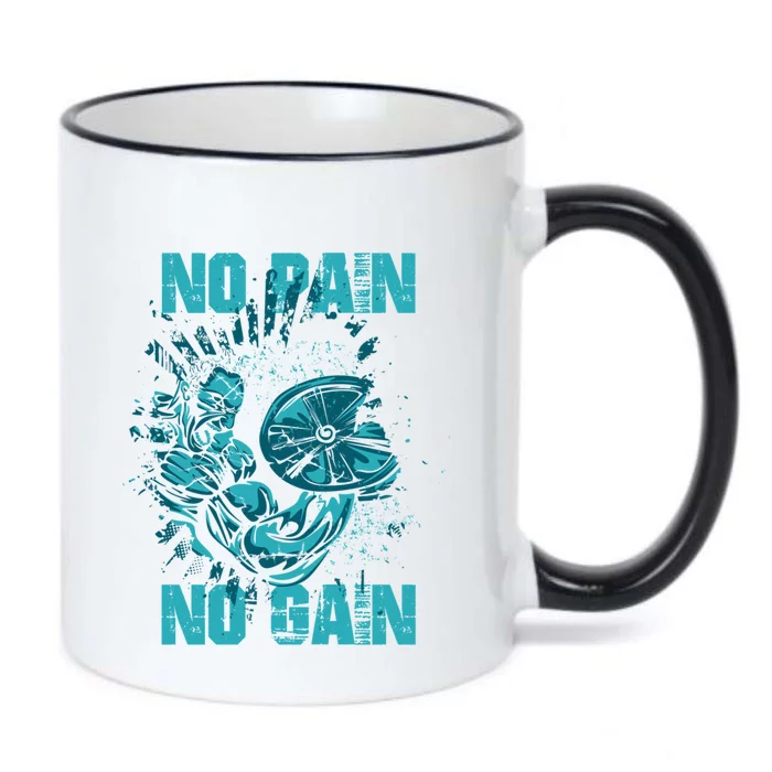 No Pain No Gain Great Gift Bodybuilders Weightlifting Gym Black Color Changing Mug