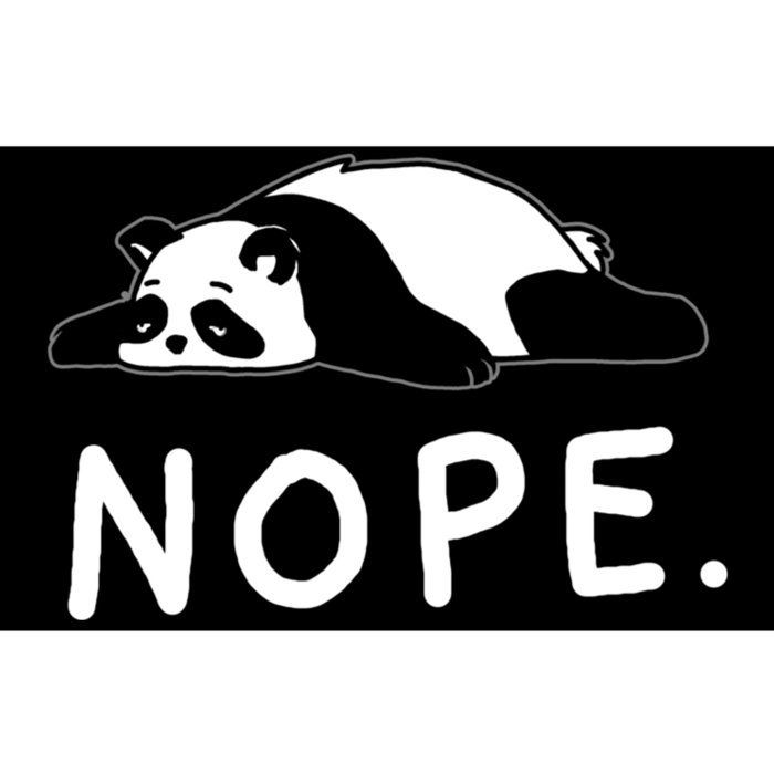 Nope Panda Not Today Funny Lazy Panda Bumper Sticker