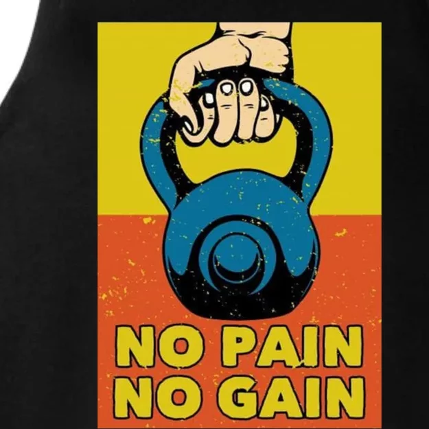 No Pain No Gain Gift Never Stop Training Gift Ladies Tri-Blend Wicking Tank