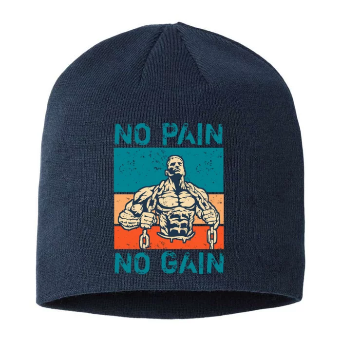 No Pain No Gain 8 1/2in Sustainable Knit Beanie