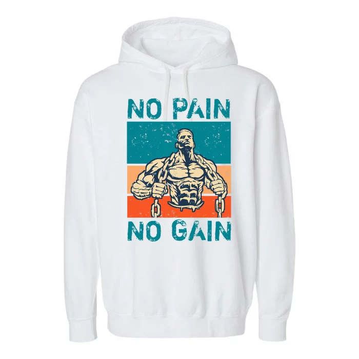 No Pain No Gain Garment-Dyed Fleece Hoodie