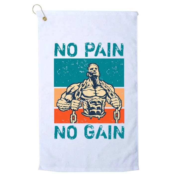 No Pain No Gain Platinum Collection Golf Towel