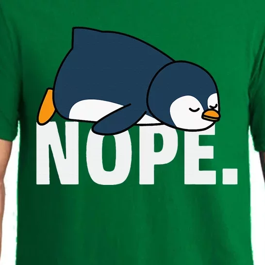 Nope Penguin Pajama Set