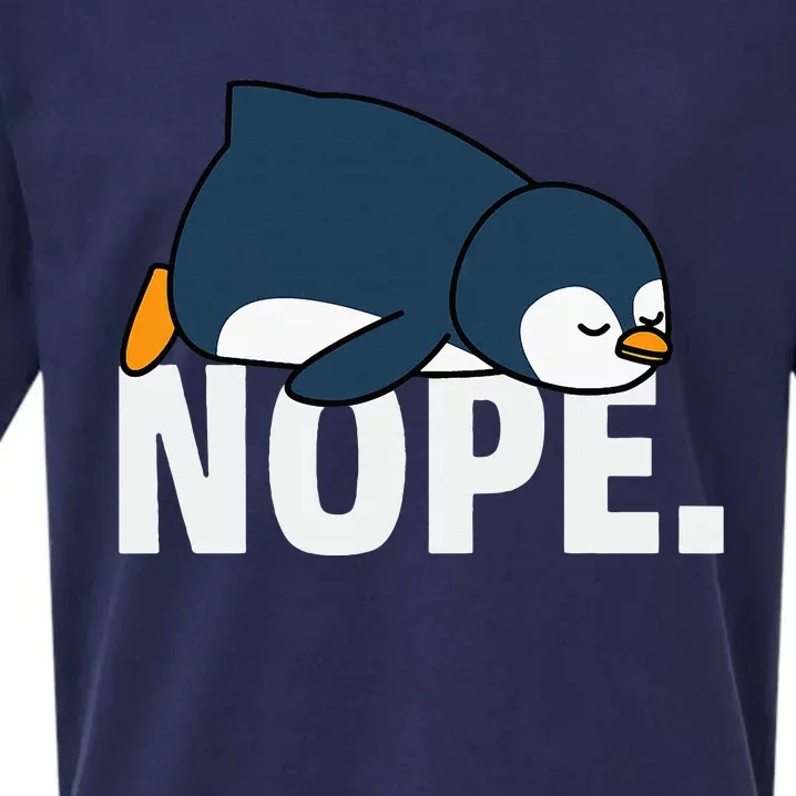 Nope Penguin Sueded Cloud Jersey T-Shirt