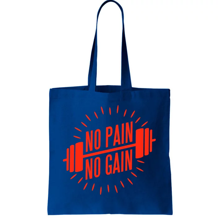 No Pain No Gain Fitness Gym Clothing Equipt Funny Gift Tote Bag