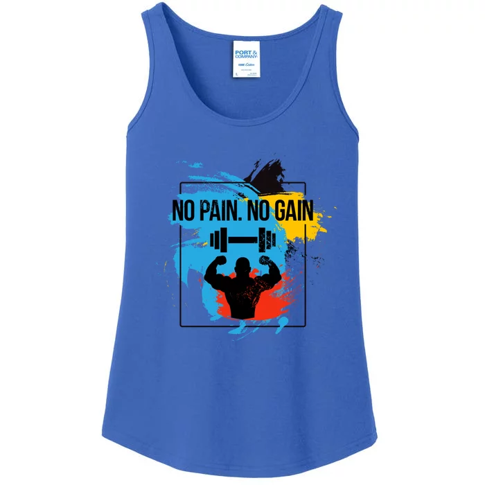 No Pain No Gain Cool Gift Ladies Essential Tank