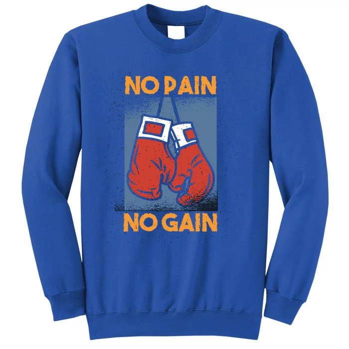 No Pain No Gain Boxing Gloves Cool Gift Sweatshirt