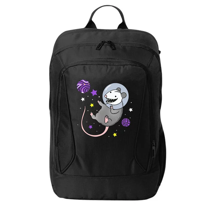 N.O.N.B.I.N.A.R.Y Pride Opossum In Space City Backpack