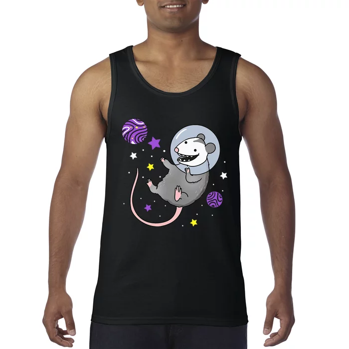 N.O.N.B.I.N.A.R.Y Pride Opossum In Space Tank Top