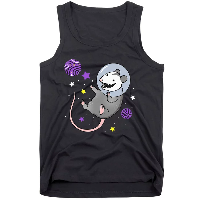 N.O.N.B.I.N.A.R.Y Pride Opossum In Space Tank Top