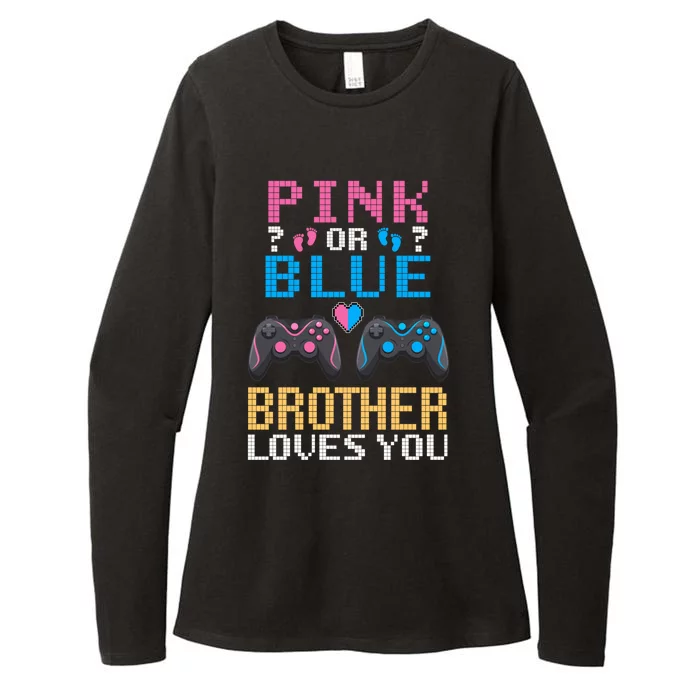 Nx6 Pink Or Blue Gender Reveal For Brother Video Game Lover Gift Womens CVC Long Sleeve Shirt