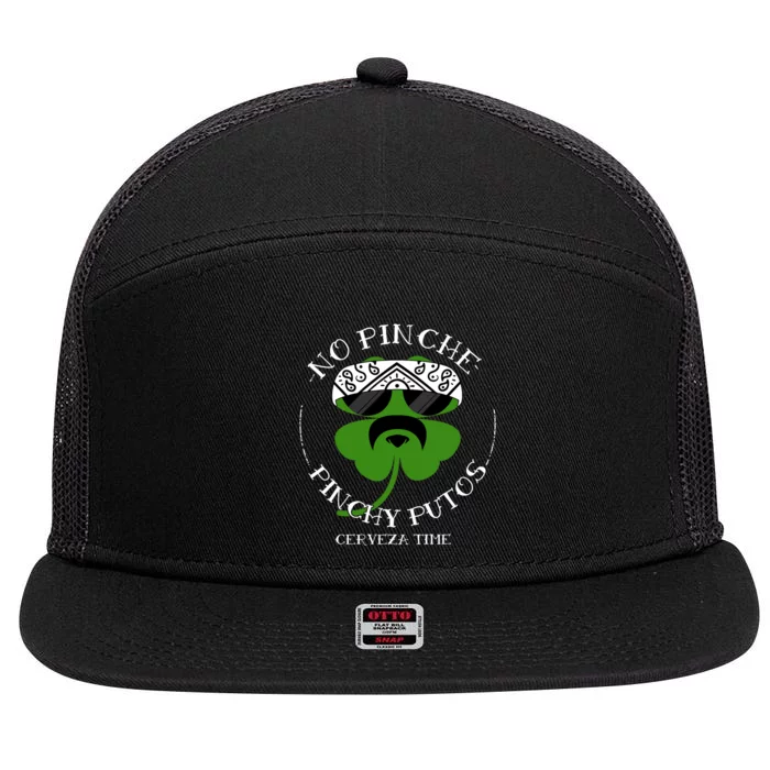 No Pinche Pinchy Putos 7 Panel Mesh Trucker Snapback Hat