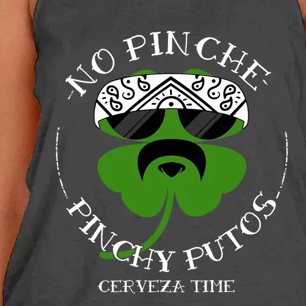 No Pinche Pinchy Putos Women's Knotted Racerback Tank