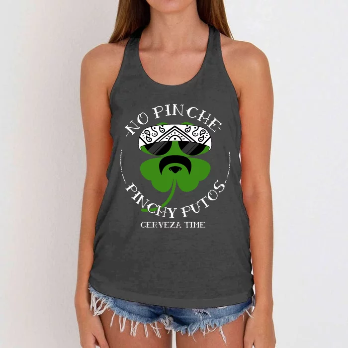 No Pinche Pinchy Putos Women's Knotted Racerback Tank