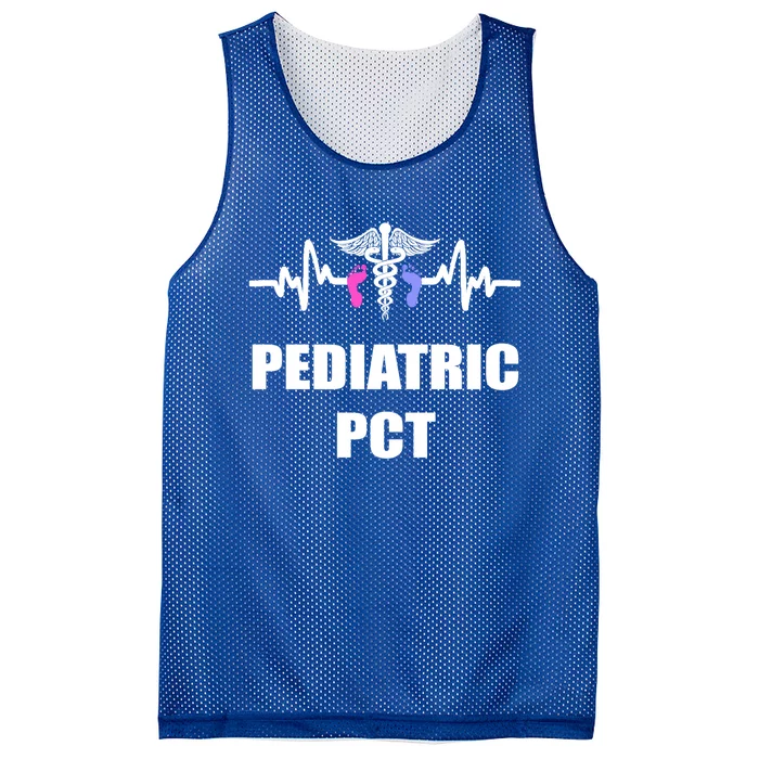 Nicu Pediatric Patient Care Technician Pct Feet Design Meaningful Gift Mesh Reversible Basketball Jersey Tank