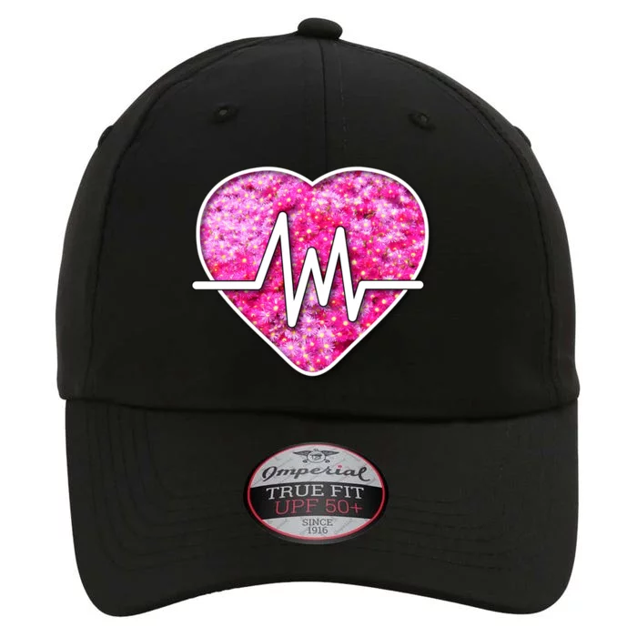 Nurses Pretty Pink Flowers Pulse Heart Gift The Original Performance Cap