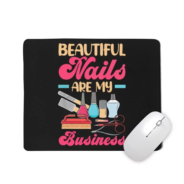 Nail Polish Pedicurist Manicurist For Nail Artists Nail Tech Mousepad