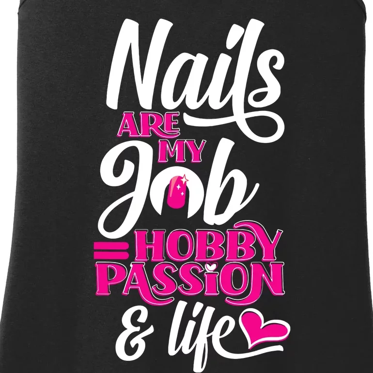 Nail Polish Pedicurist Manicurist For Nail Artists Quote Ladies Essential Tank