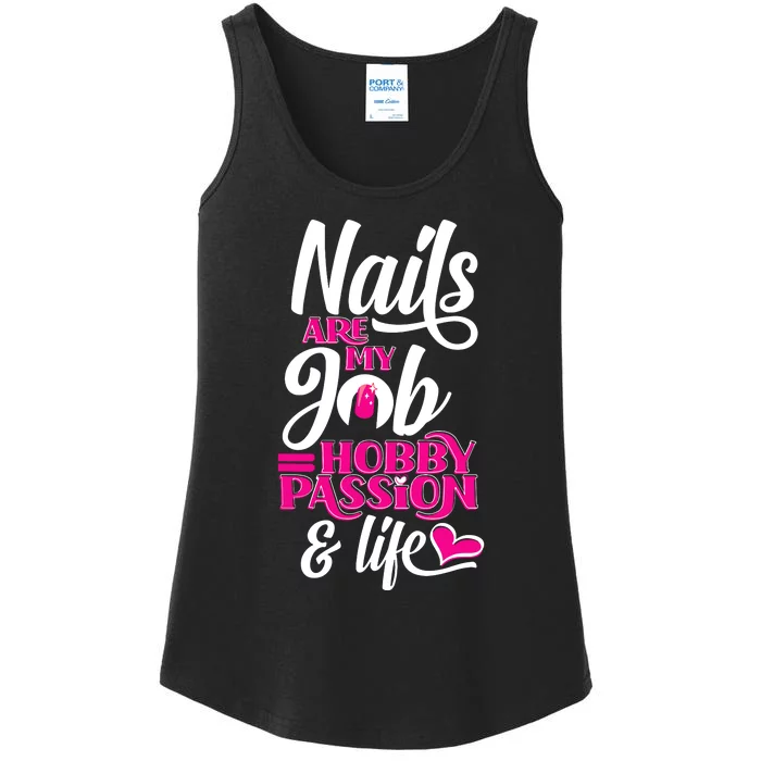 Nail Polish Pedicurist Manicurist For Nail Artists Quote Ladies Essential Tank