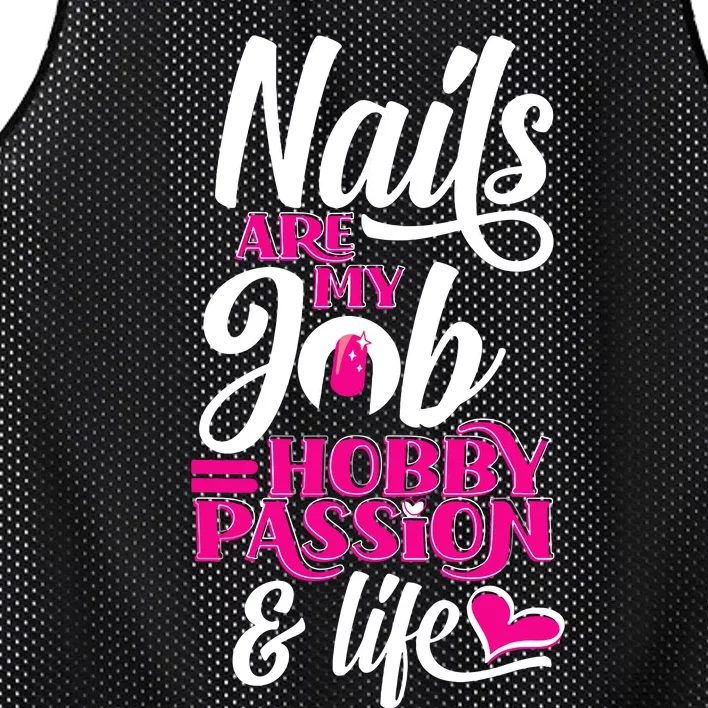 Nail Polish Pedicurist Manicurist For Nail Artists Quote Mesh Reversible Basketball Jersey Tank