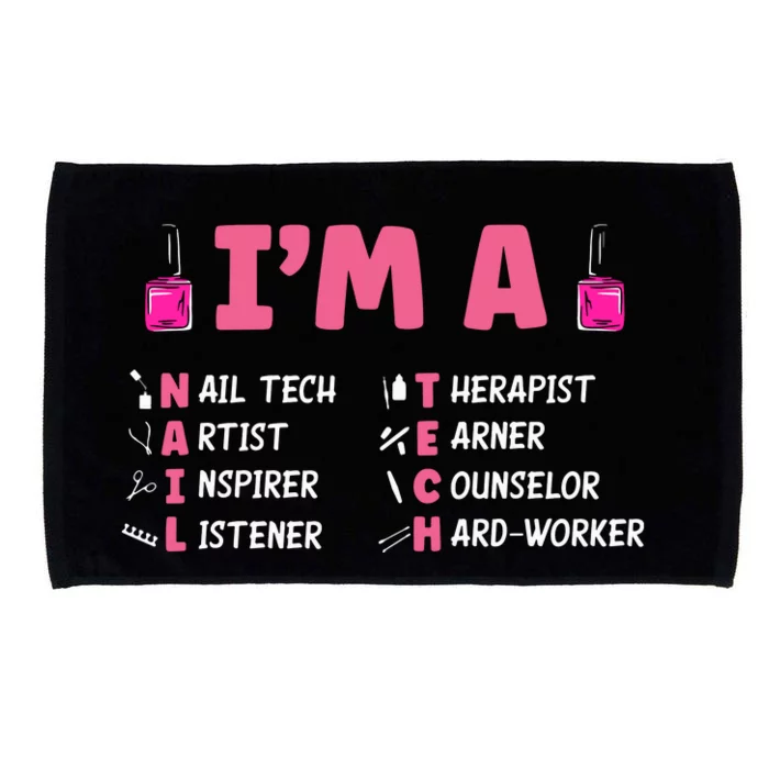 Nail Polish Pedicurist Manicurist Im A Nail Tech Microfiber Hand Towel