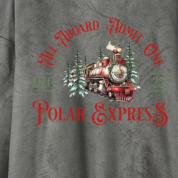 North Pole P.O.L.A.R E.X.P.R.E.S.S All Abroad Family Matching Hooded Wearable Blanket