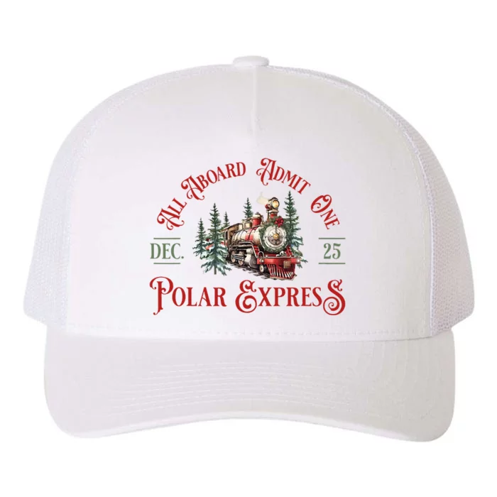 North Pole P.O.L.A.R E.X.P.R.E.S.S All Abroad Family Matching Yupoong Adult 5-Panel Trucker Hat