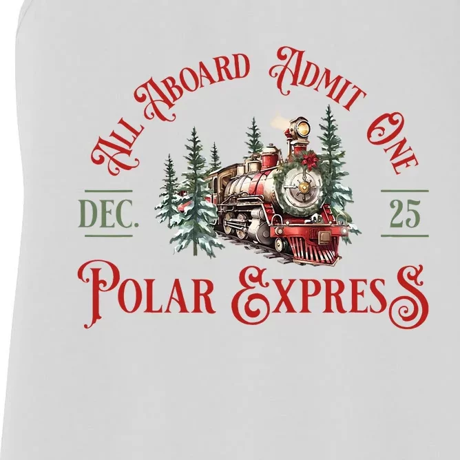 North Pole P.O.L.A.R E.X.P.R.E.S.S All Abroad Family Matching Women's Racerback Tank