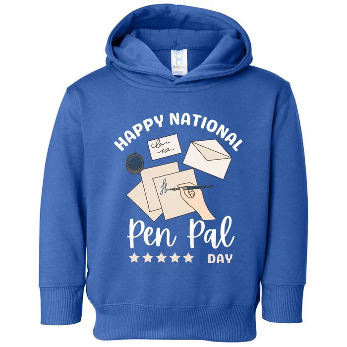 National Pen Pal Day Gift Toddler Hoodie