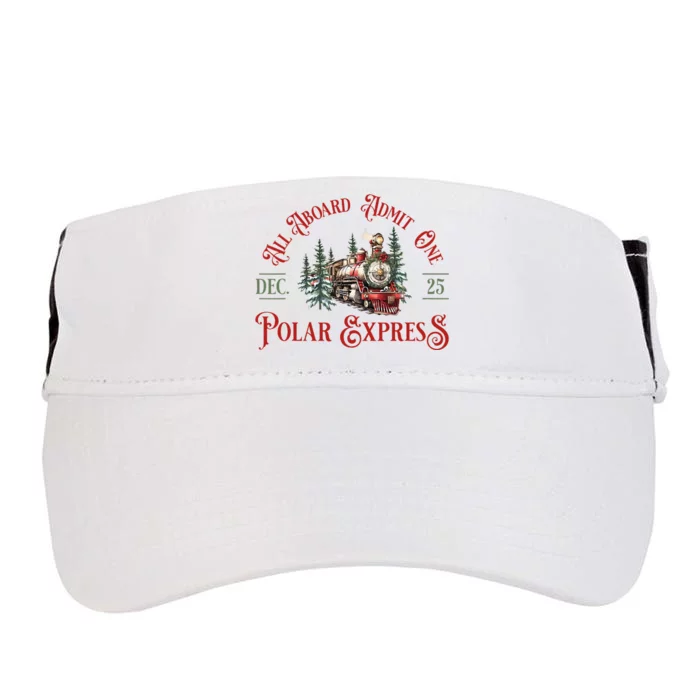 North Pole P.O.L.A.R E.X.P.R.Es..S All Abroad Family Matching Adult Drive Performance Visor