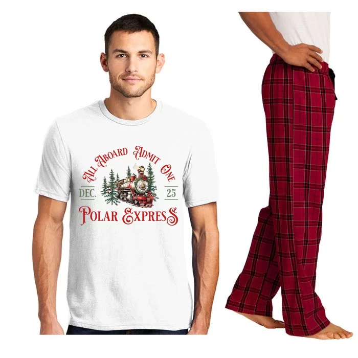 North Pole P.O.L.A.R E.X.P.R.Es..S All Abroad Family Matching Pajama Set