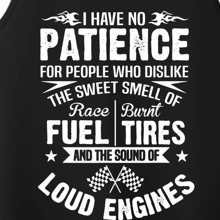 No Patience Race Fuel Burnt Tires Performance Tank