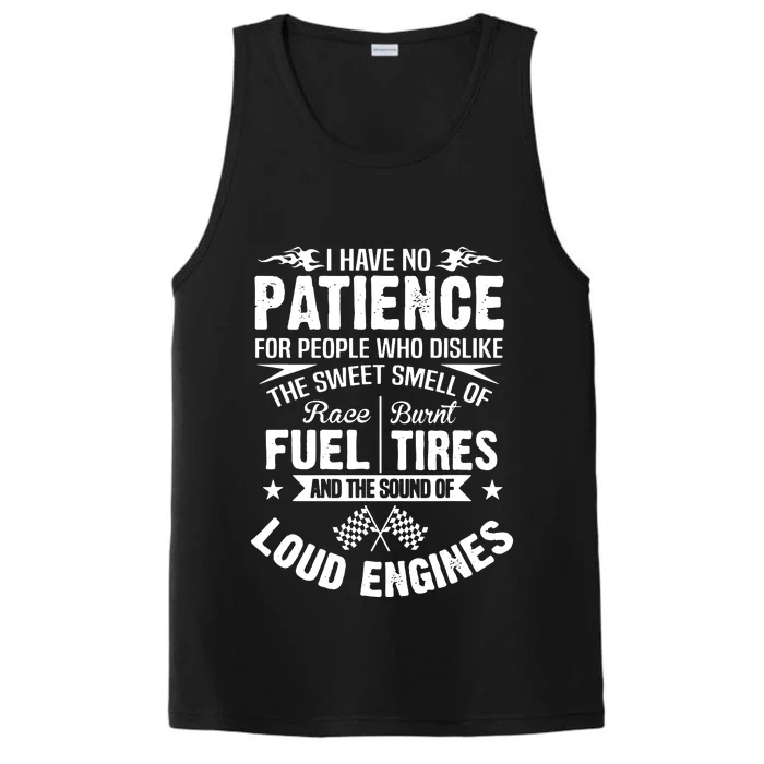 No Patience Race Fuel Burnt Tires Performance Tank