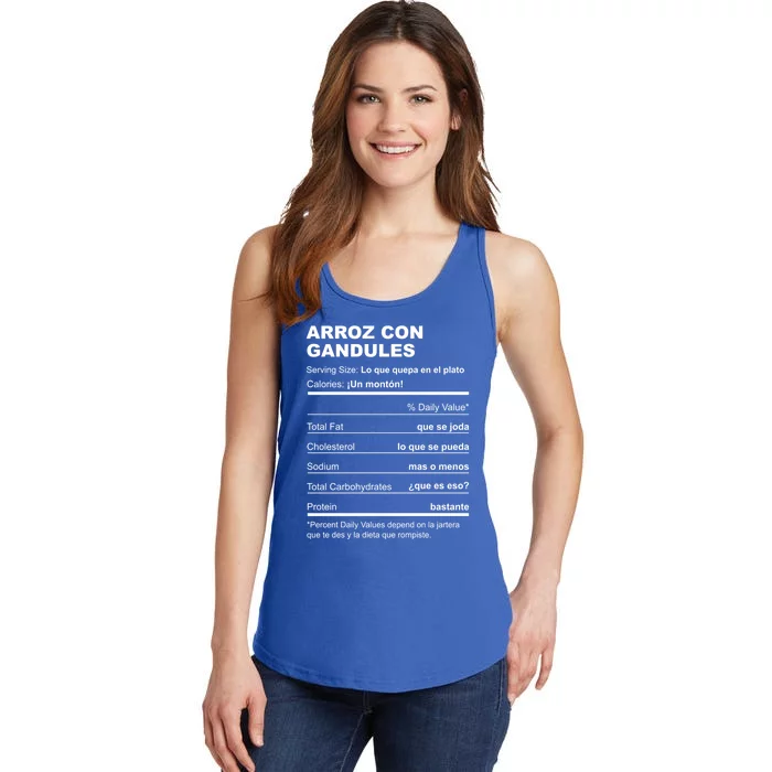 Navidades Puerto Rico Receta Arroz Con Gandules Boricua Gift Ladies Essential Tank