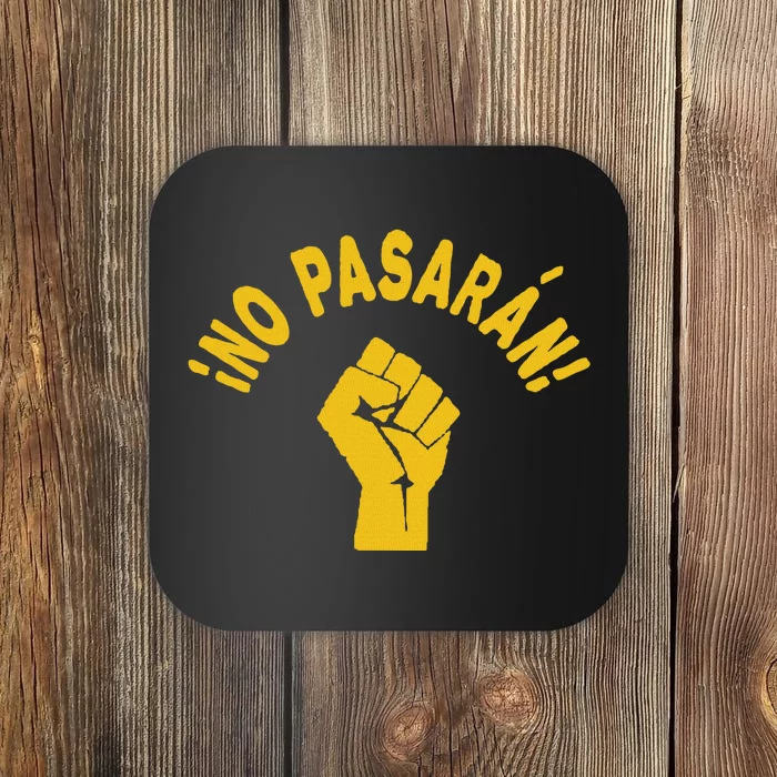 No Pasaran Raised Fist Coaster