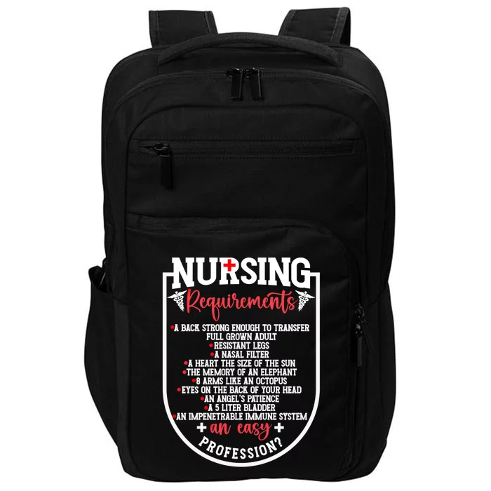 Nursing Profession Requirets Nurse Medical Student Gift Impact Tech Backpack