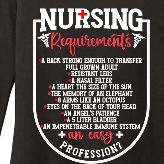 Nursing Profession Requirets Nurse Medical Student Gift Womens CVC Long Sleeve Shirt