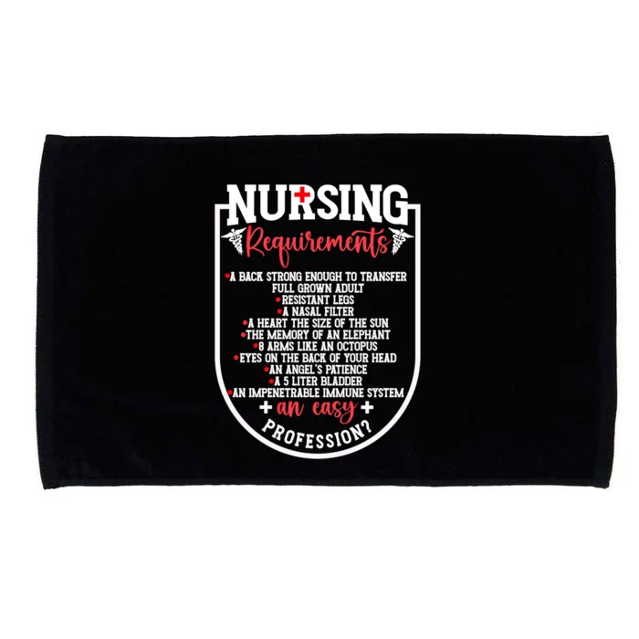 Nursing Profession Requirets Nurse Medical Student Gift Microfiber Hand Towel